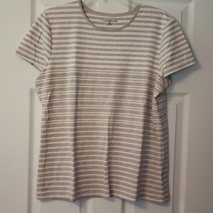 Kohls Croft & Barrow Striped Tee Shirt NWOT
